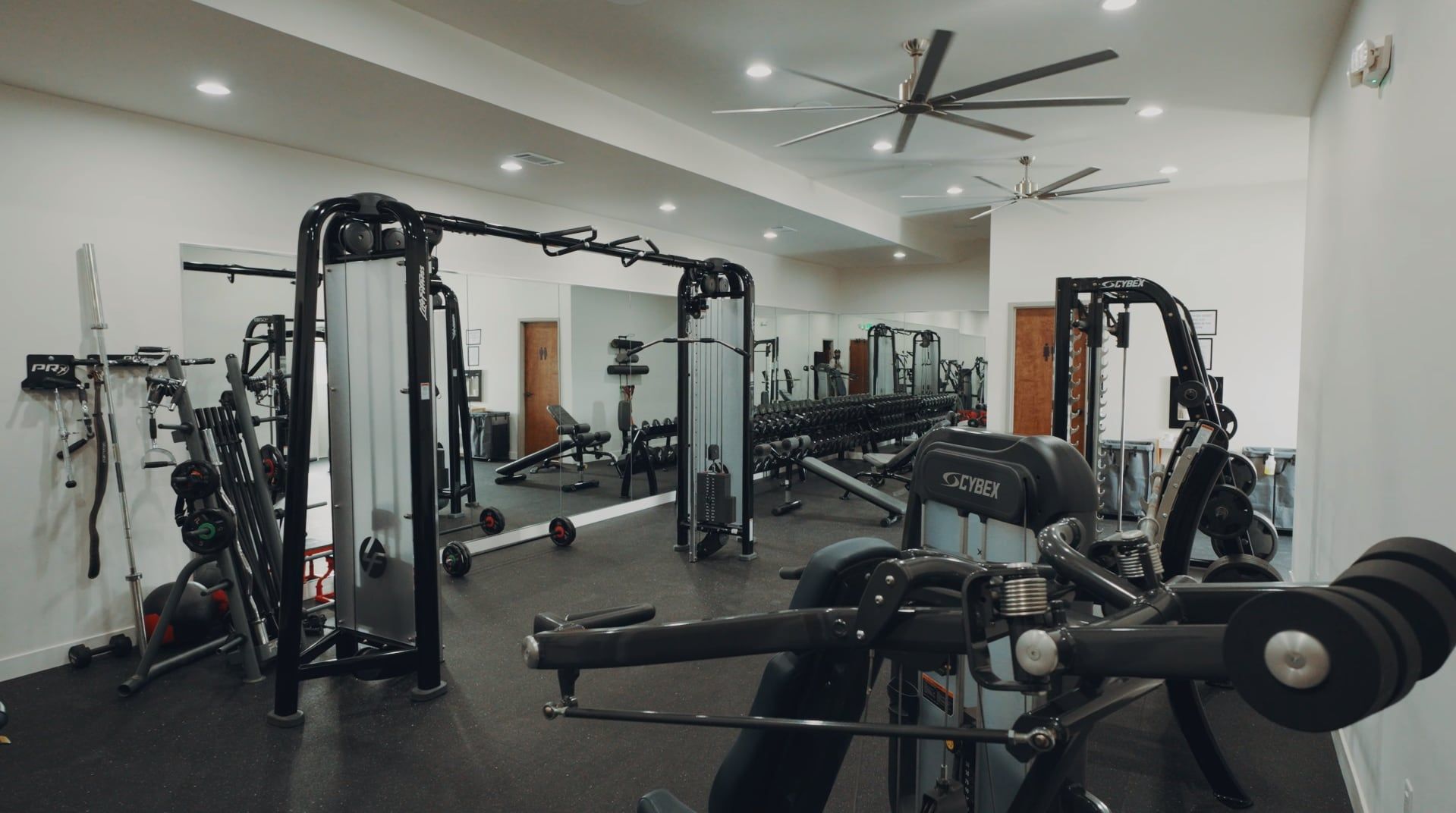 The on-site gym at the Safe Way Carrier yard